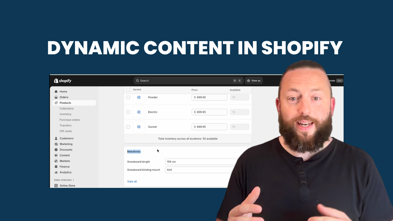 How to Use Dynamic Content and Metafields in Shopify Product Pages